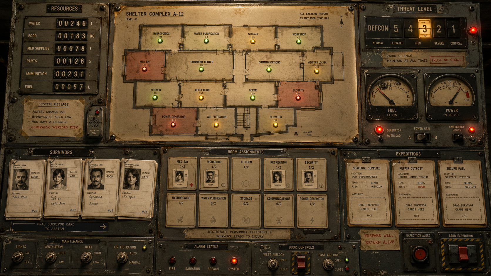 Analog Crisis Command Center