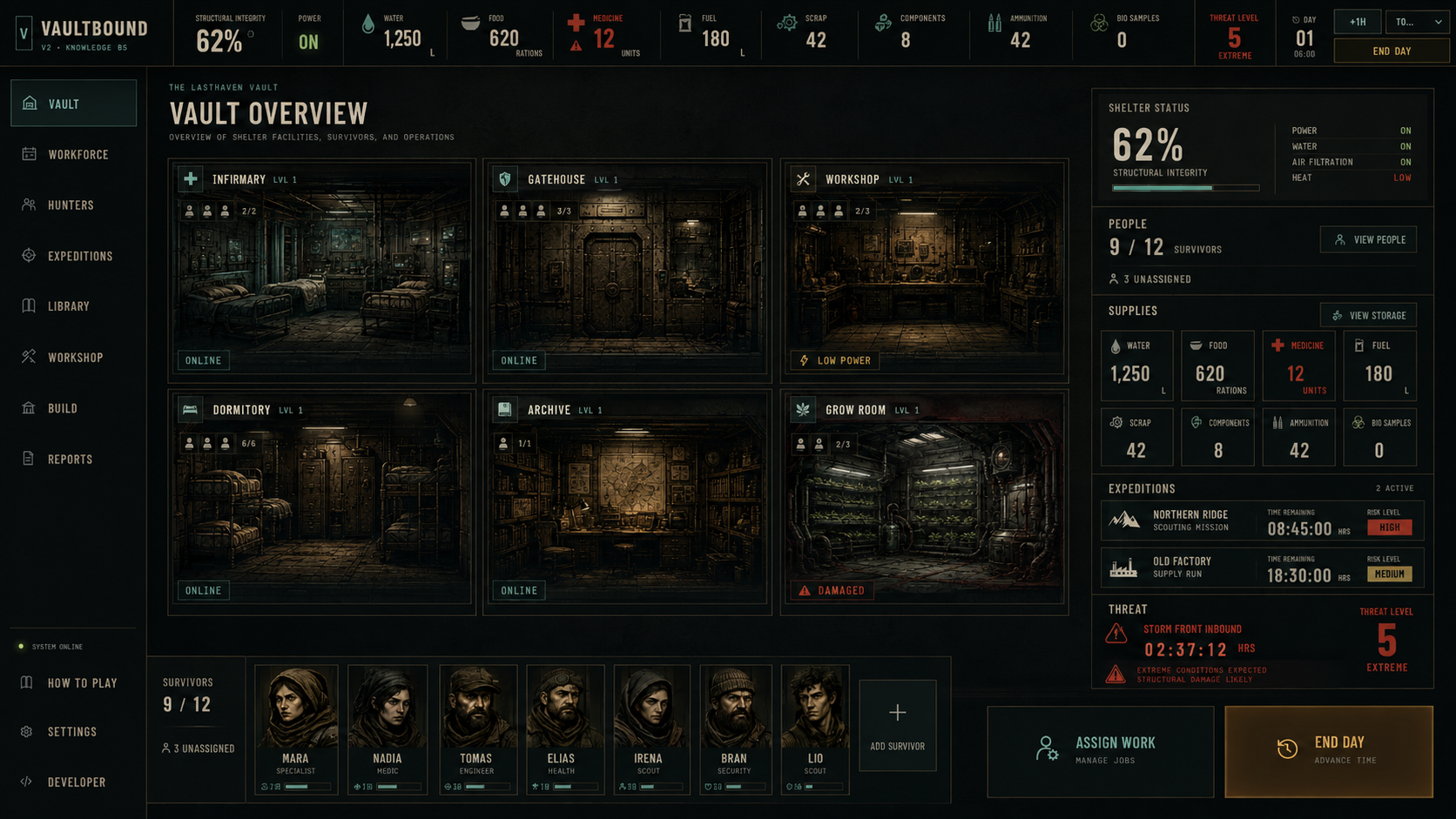 Brutalist Operations Interface mix